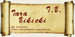 Tara Bikicki vizit kartica